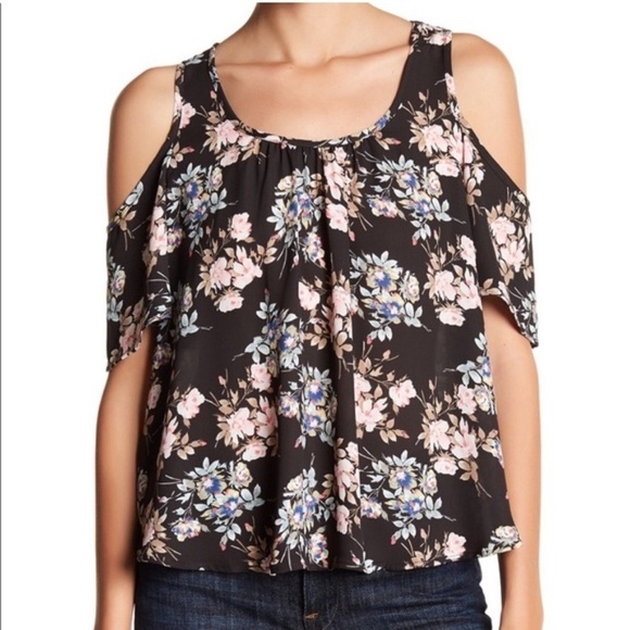 Lush Floral Blouse Top L Spring Office Business - Picture 2 of 7